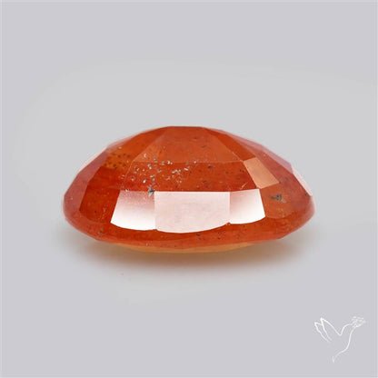 Faceted Orange Multi Sapphire Fine Gemstone