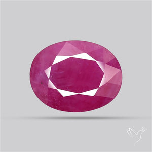 Faceted Indian Ruby Fine Gemstone