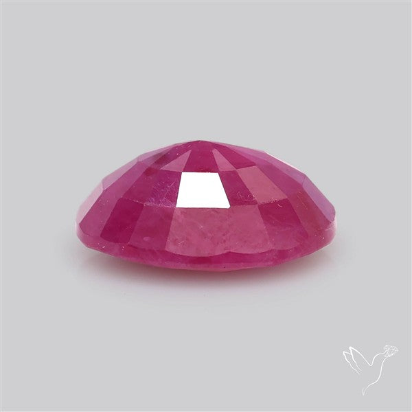 Faceted Indian Ruby Fine Gemstone