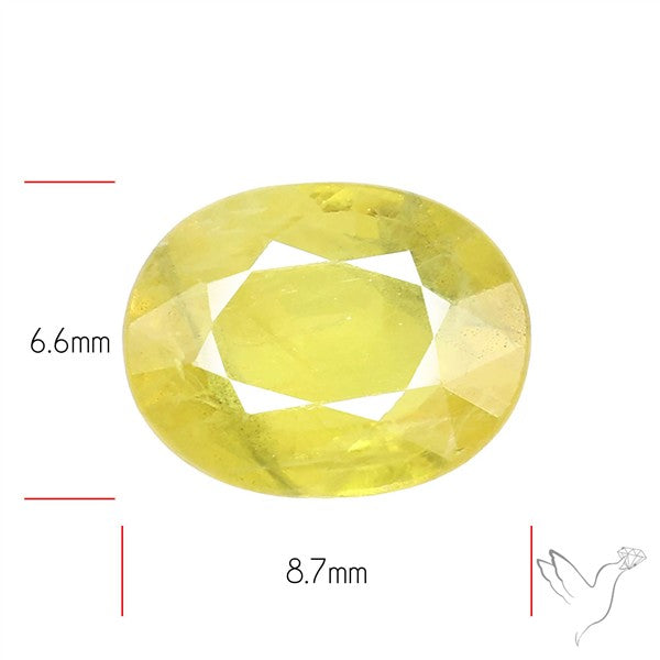 Faceted Yellow Multi Sapphire Fine Gemstone