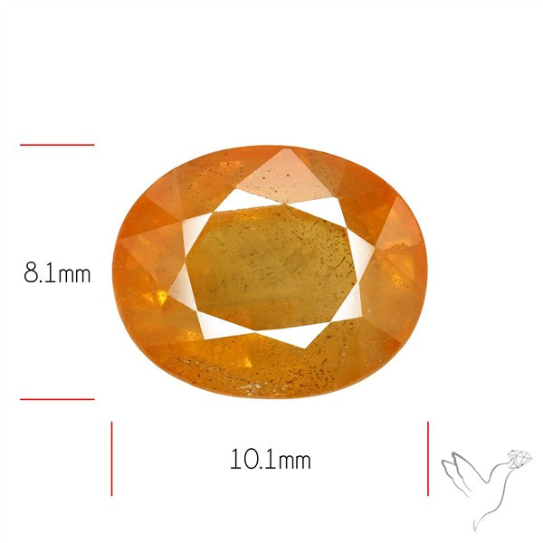 Faceted Orange Multi Sapphire Fine Gemstone