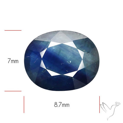 Velvet Sheen Dark Blue Sapphire Fine Gemstone