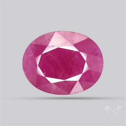 Faceted Indian Ruby Fine Gemstone