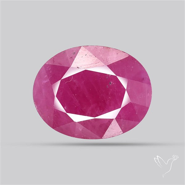Faceted Indian Ruby Fine Gemstone