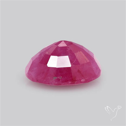 Faceted Indian Ruby Fine Gemstone