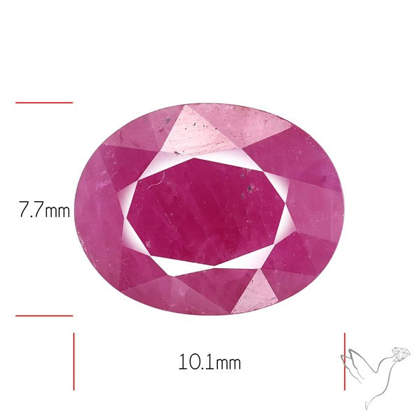 Faceted Indian Ruby Fine Gemstone