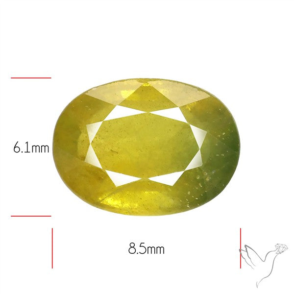 Faceted Yellow Multi Sapphire Fine Gemstone
