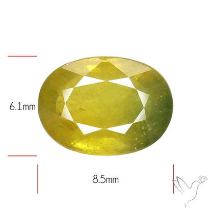 Faceted Yellow Multi Sapphire Fine Gemstone