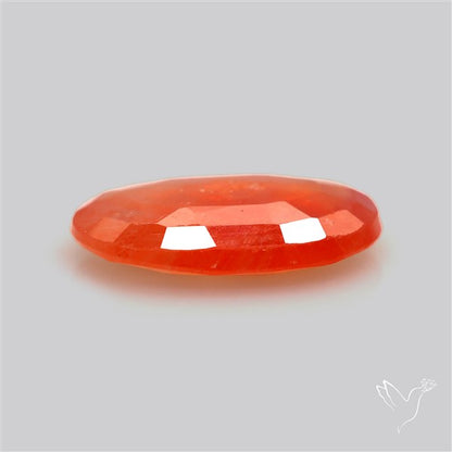 Faceted Orange Multi Sapphire Fine Gemstone