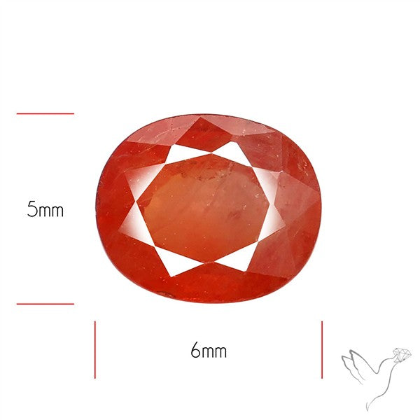 Faceted Orange Multi Sapphire Fine Gemstone
