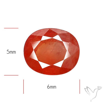 Faceted Orange Multi Sapphire Fine Gemstone