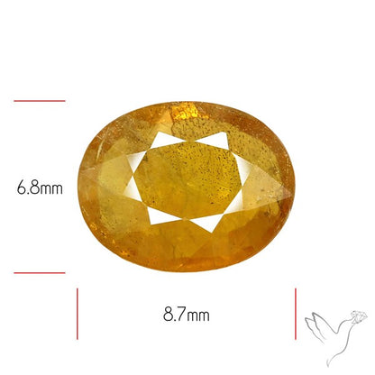 Faceted Yellow Multi Sapphire Fine Gemstone