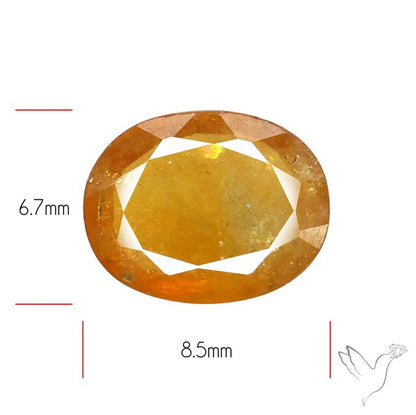 Faceted Yellow Multi Sapphire Fine Gemstone