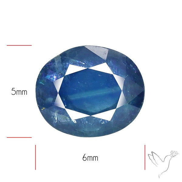 Faceted Blue Sapphire Fine Gemstone