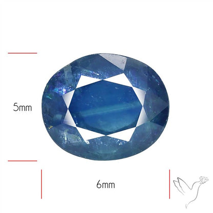 Faceted Blue Sapphire Fine Gemstone