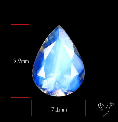 Indian Rainbow Moonstone Faceted Fine Gemstone High Grade