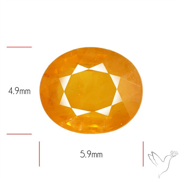 Faceted Yellow Multi Sapphire Fine Gemstone