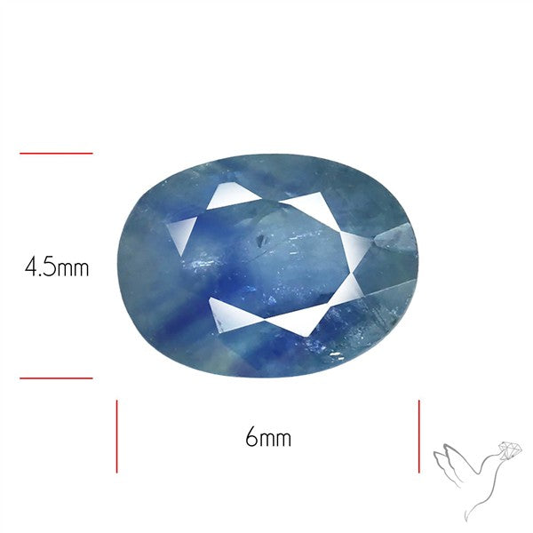 Faceted Blue Sapphire Fine Gemstone