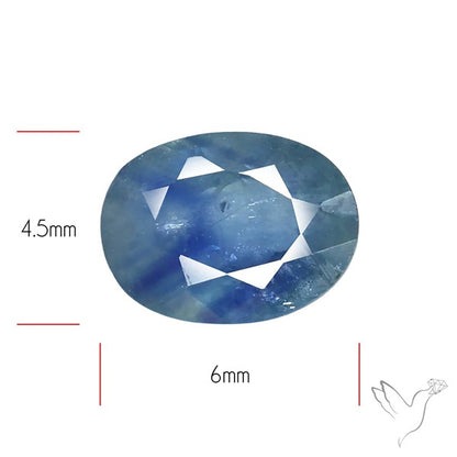 Faceted Blue Sapphire Fine Gemstone