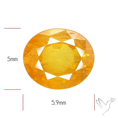 Faceted Yellow Multi Sapphire Fine Gemstone