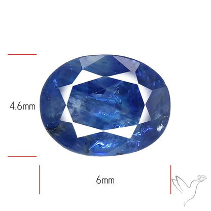 Faceted Blue Sapphire Fine Gemstone