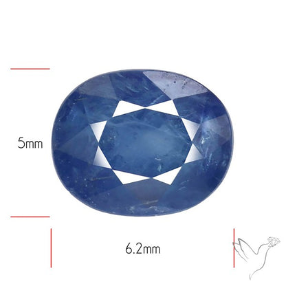 Faceted Blue Sapphire Fine Gemstone