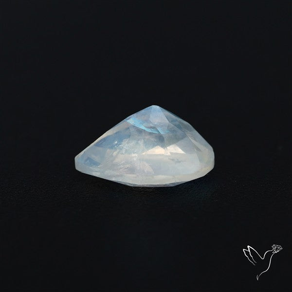 Indian Rainbow Moonstone Faceted Fine Gemstone High Grade