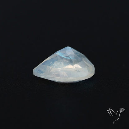 Indian Rainbow Moonstone Faceted Fine Gemstone High Grade