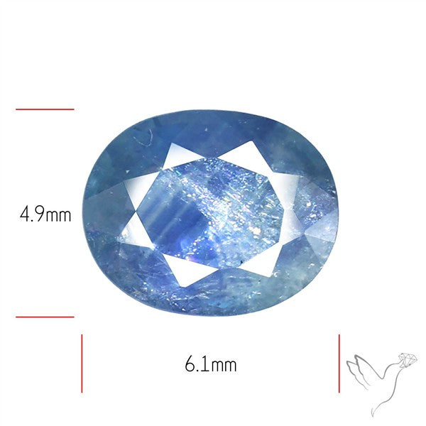 Faceted Blue Sapphire Fine Gemstone