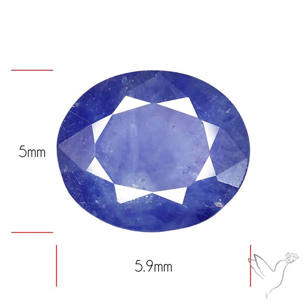 Faceted Blue Sapphire Fine Gemstone