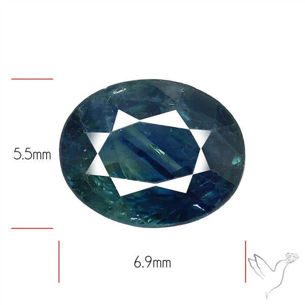 Faceted Blue Sapphire Fine Gemstone