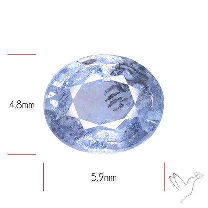 Faceted Blue Sapphire Fine Gemstone