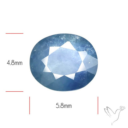 Faceted Blue Sapphire Fine Gemstone