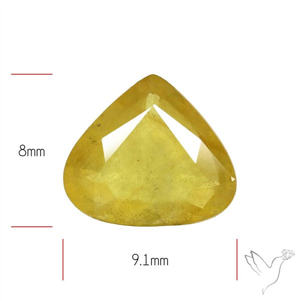 Faceted Yellow Multi Sapphire Fine Gemstone