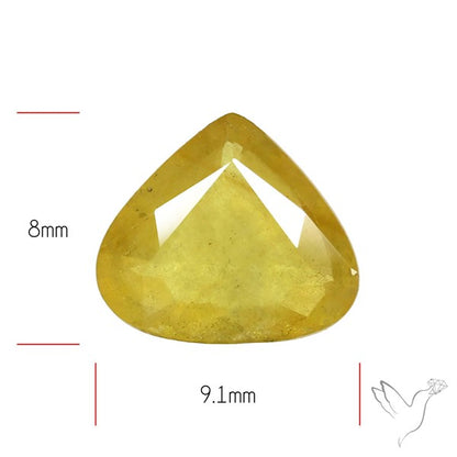 Faceted Yellow Multi Sapphire Fine Gemstone
