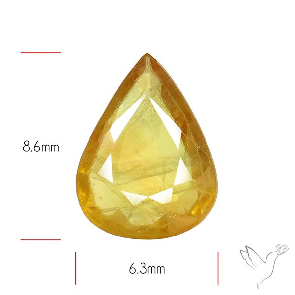 Faceted Yellow Multi Sapphire Fine Gemstone