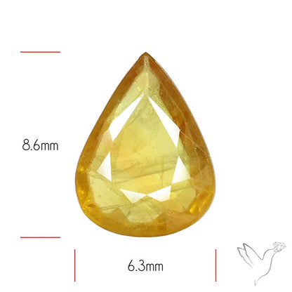 Faceted Yellow Multi Sapphire Fine Gemstone