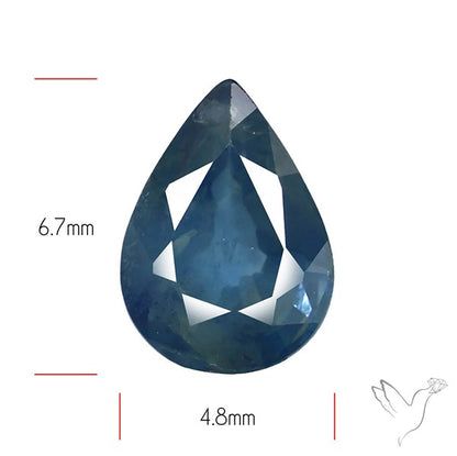 Faceted Blue Sapphire Fine Gemstone