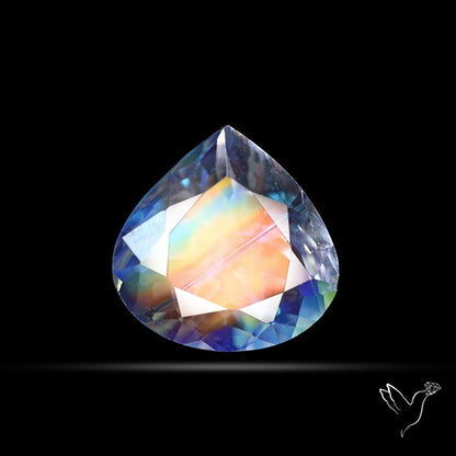Clean Madagascar Rainbow Moonstone Faceted Fine Gemstone High Grade