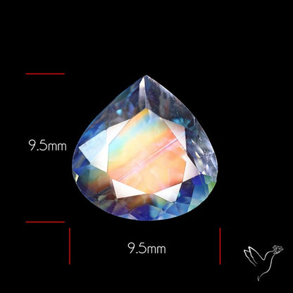 Clean Madagascar Rainbow Moonstone Faceted Fine Gemstone High Grade