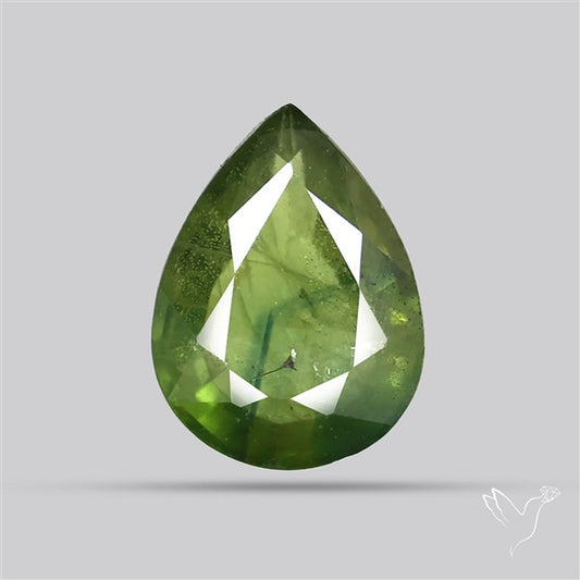 Faceted Green Multi Sapphire Fine Gemstone