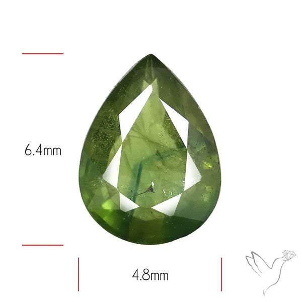 Faceted Green Multi Sapphire Fine Gemstone