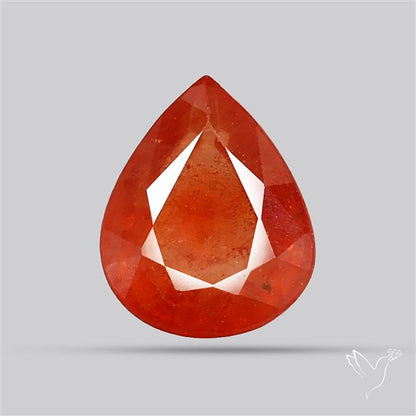 Faceted Orange Multi Sapphire Fine Gemstone
