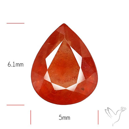 Faceted Orange Multi Sapphire Fine Gemstone
