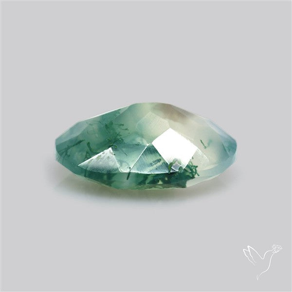 Faceted Moss Agate