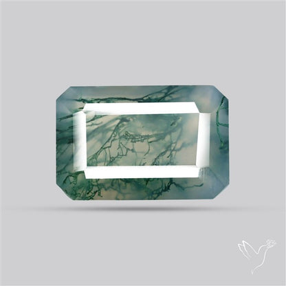 Faceted Moss Agate