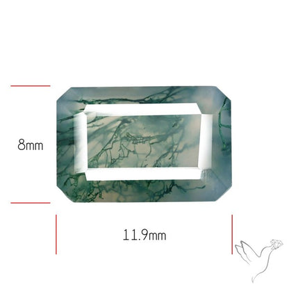 Faceted Moss Agate