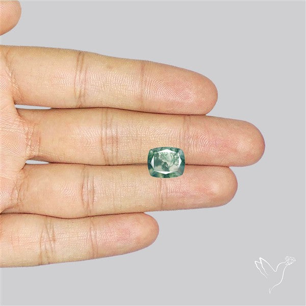 Faceted Moss Agate