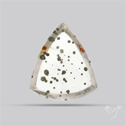 Rare Pyrite Included Quartz Cabochon
