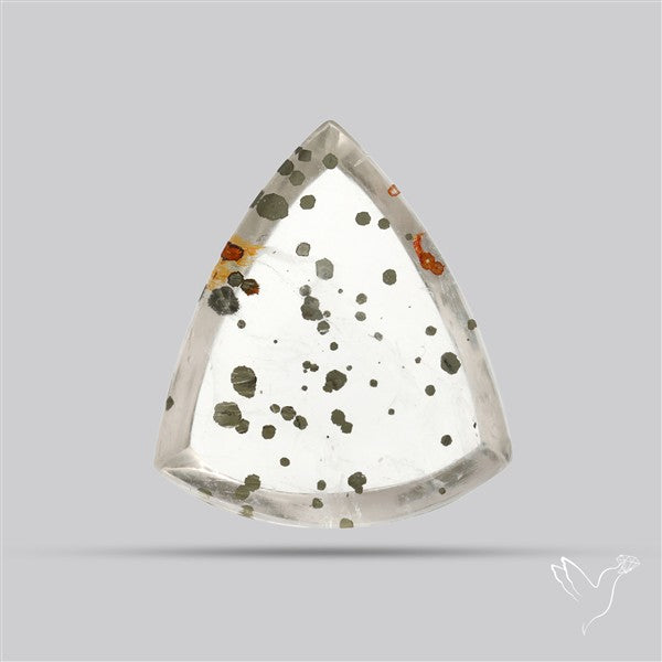 Rare Pyrite Included Quartz Cabochon